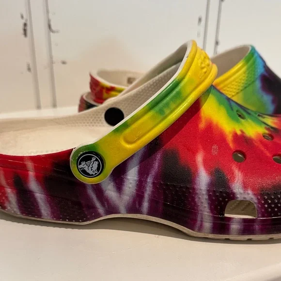 CROCS Colorful Tie-Dye M 8 W 10 - Picture 11 of 12